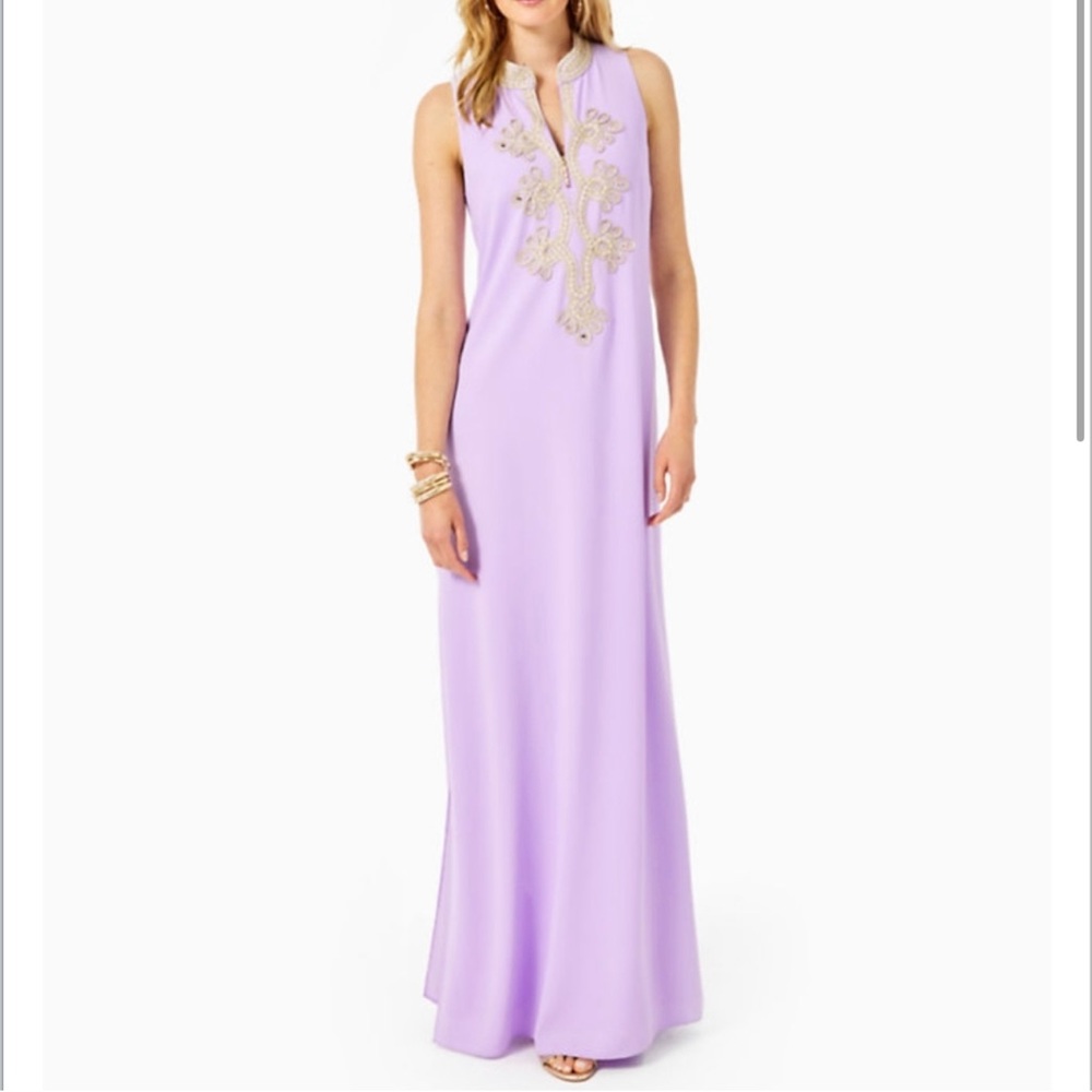 Lilly Pulitzer Jane Maxi Dress- Purple Iris size 0 NWT